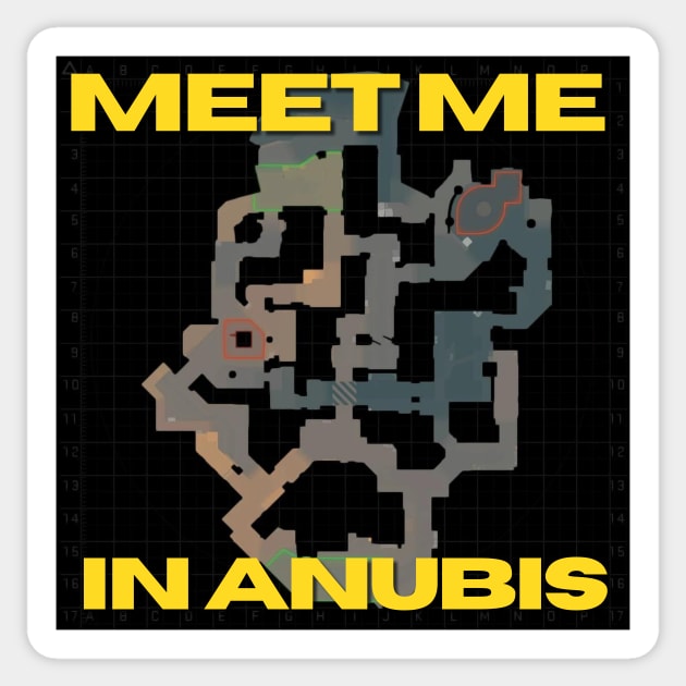 Meet me in Anubis Sticker by happymonday